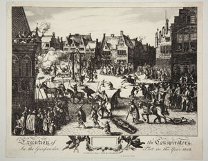 Execution of the conspirators in the Gunpowder Plot 1606.